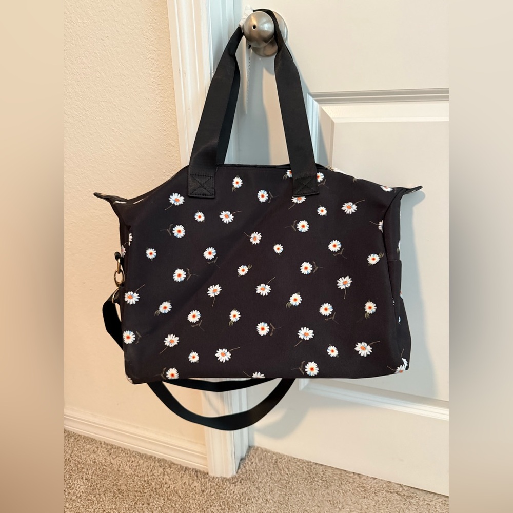 Alice + Olivia Black and White Floral Tote Bag - Picture 2 of 4
